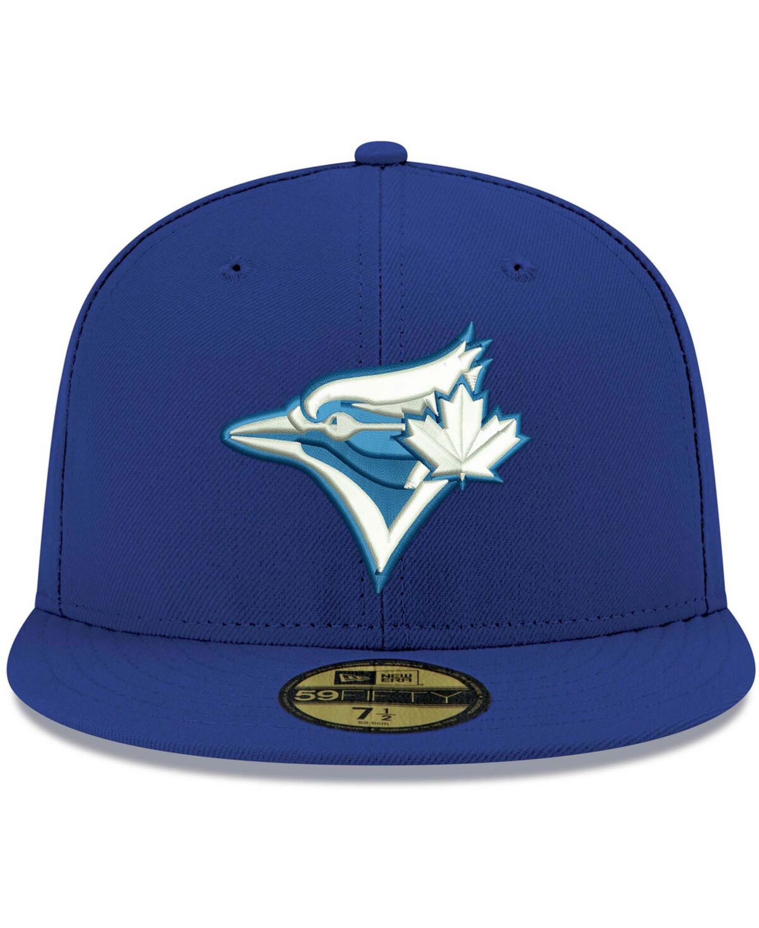 Men's Royal Toronto Blue Jays Logo White 59FIFTY Fitted Hat
