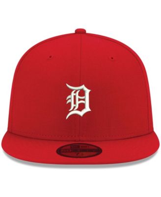 Men's Red Detroit Tigers Logo White 59FIFTY Fitted Hat
