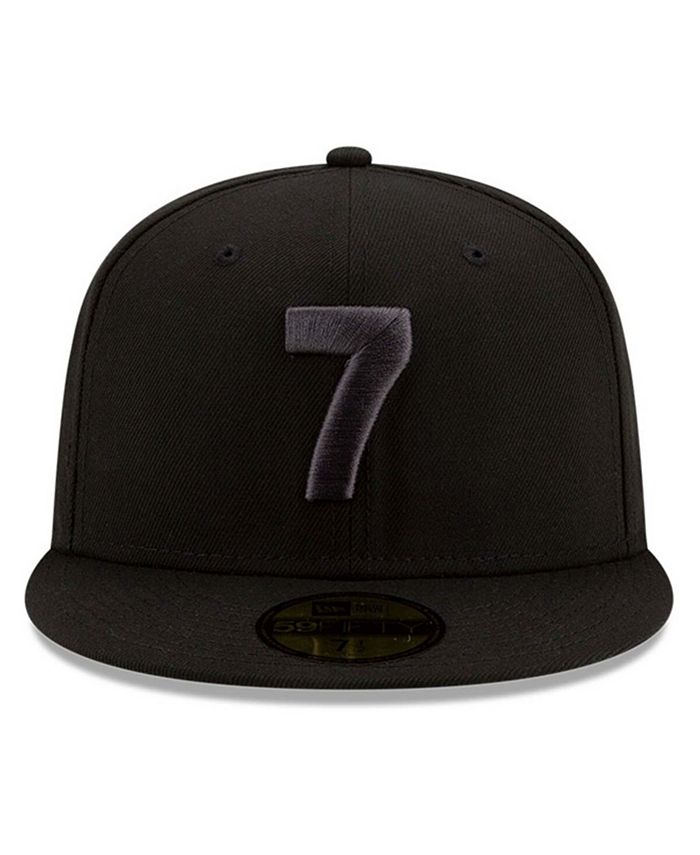 New Era Men's X Compound Black Brooklyn Nets 7 OTC 59FIFTY Fitted Hat