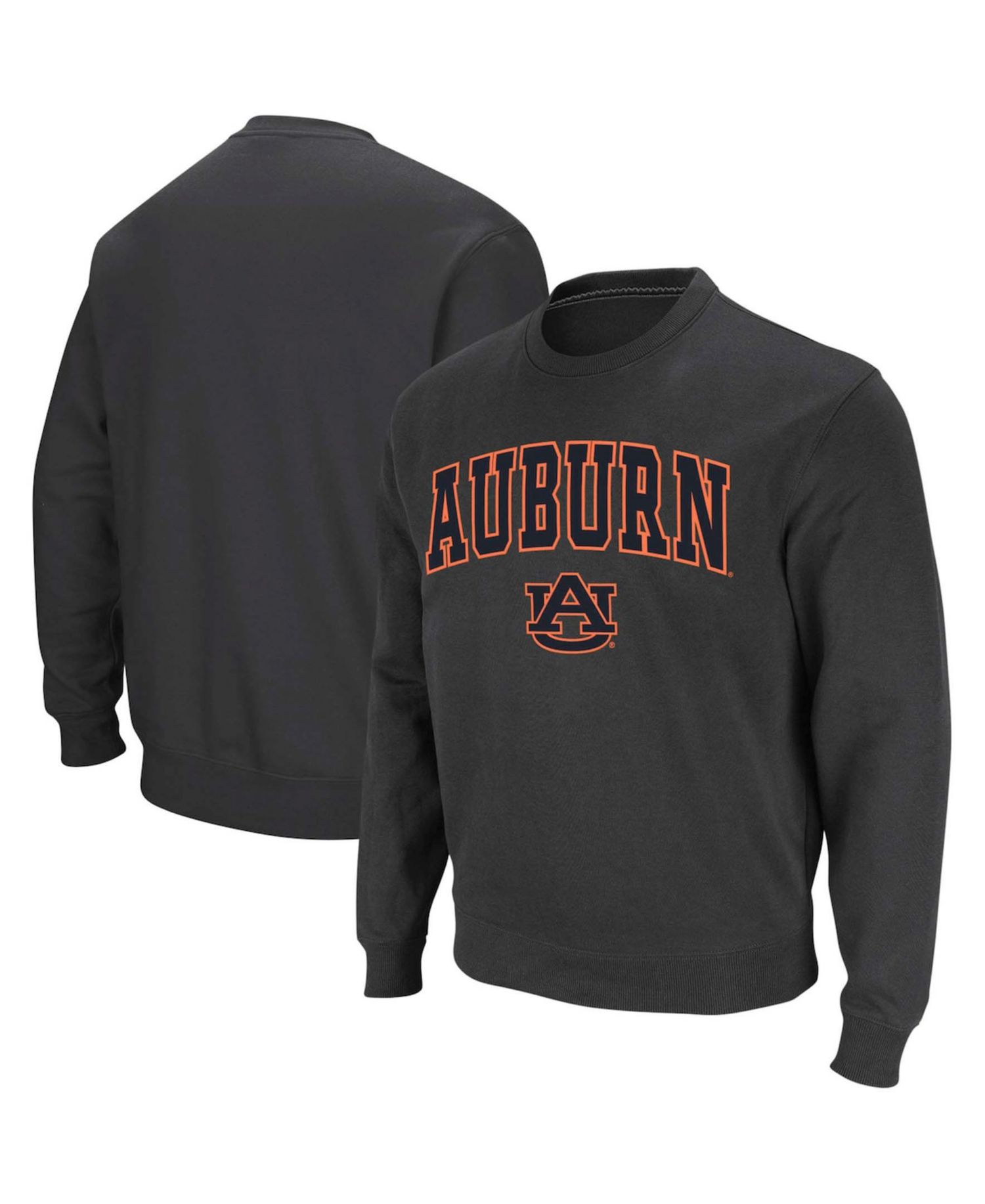 Men's Auburn Tigers Arch and Logo Crew Neck Sweatshirt