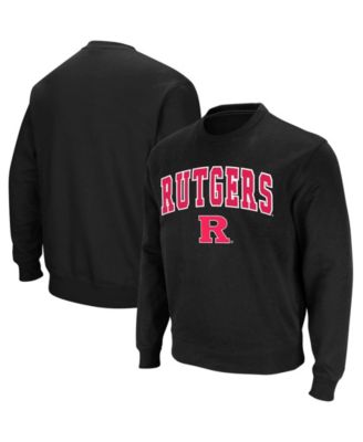 Men's Rutgers Scarlet Knights Arch and Logo Crew Neck Sweatshirt