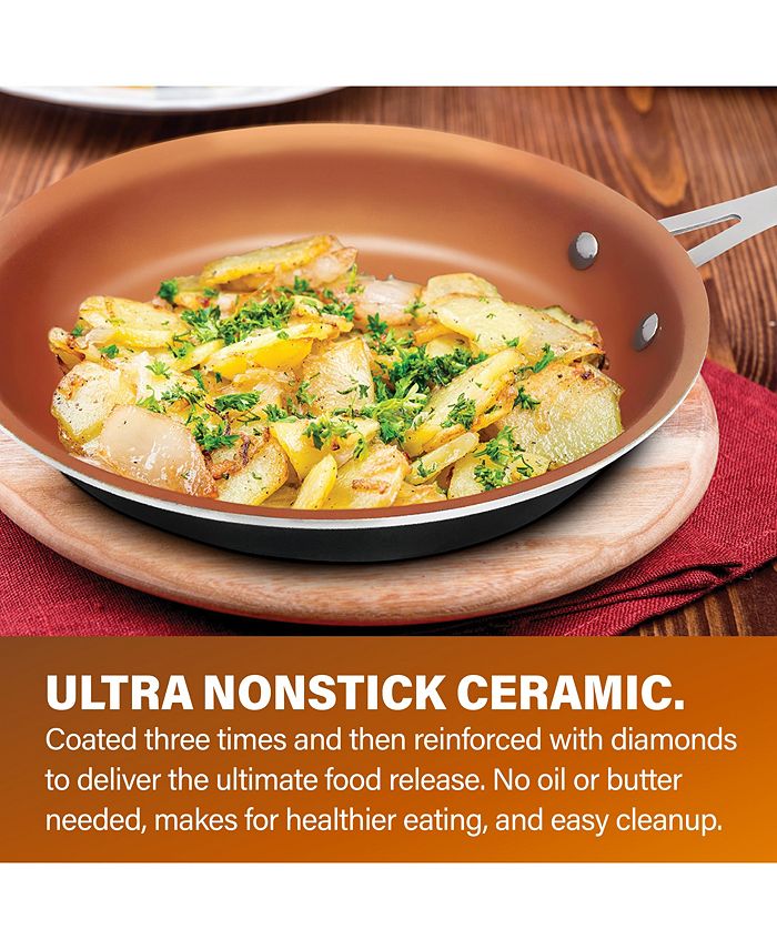 Gotham Steel CLOSEOUT! NonStick TiCeramic 10 Piece Round Cookware Set