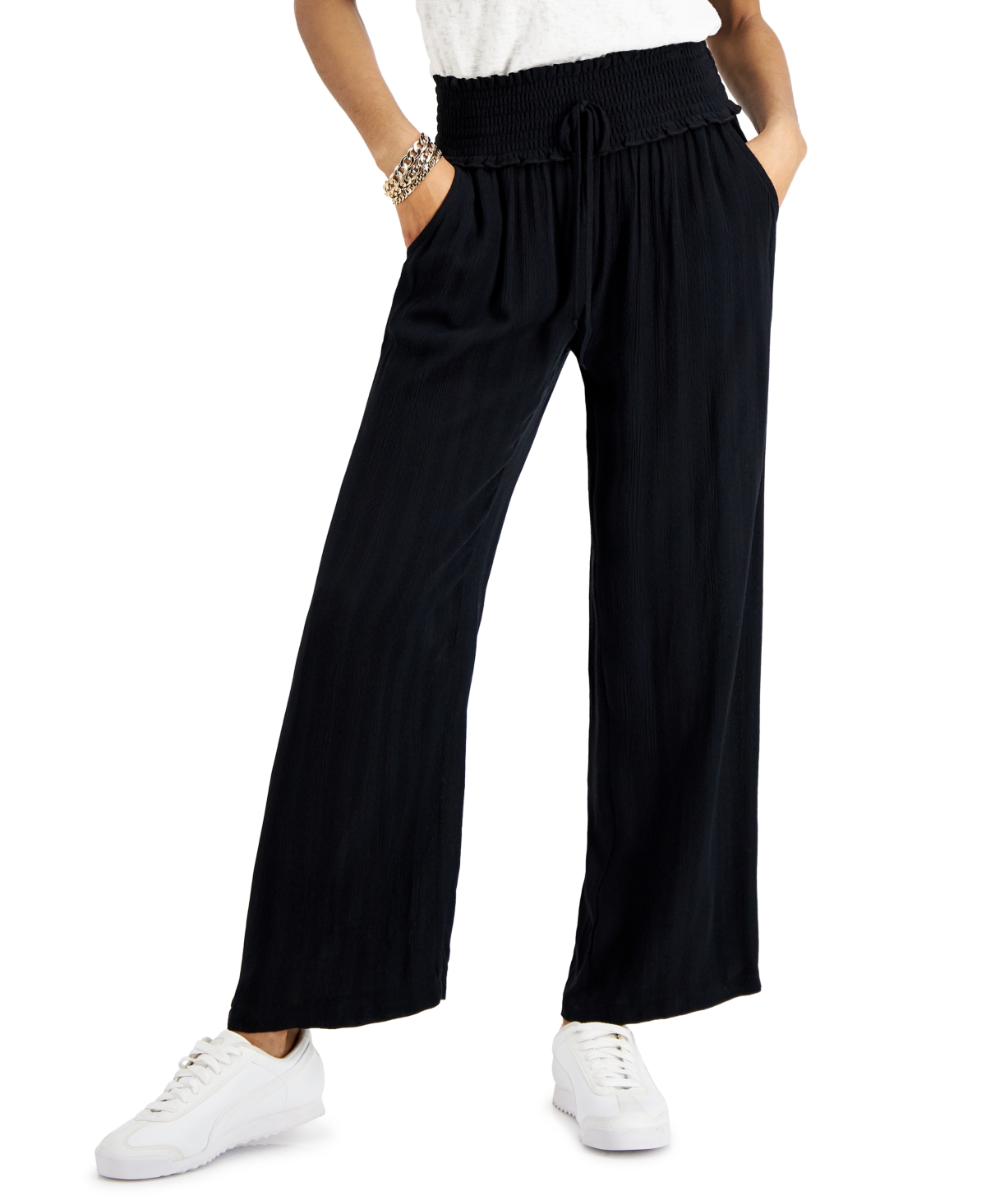 Kingston Grey Juniors' Wide-Leg Soft Pants