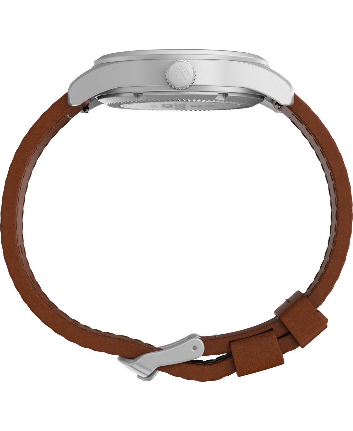 Мужские часы Timex Solar Brown Leather Strap Watch 36 mm — фото 2