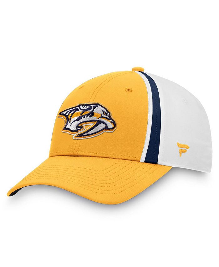 Fanatics Men's Gold, White Nashville Predators Prep Squad Flex Hat - Macy's