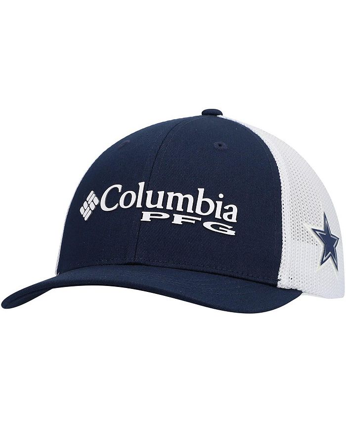 Columbia Boys Navy Dallas Cowboys PFG Mesh Snapback Hat - Macy's