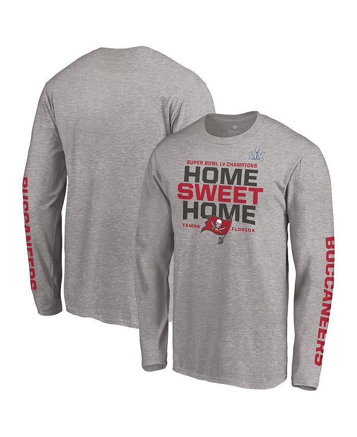 Fanatics Mens Heathered Gray Tampa Bay Buccaneers Super Bowl Lv Champions Hometown Home Sweet 