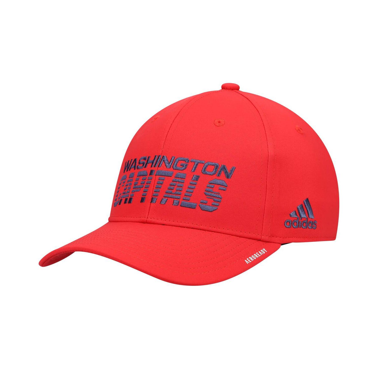 Men's Red Washington Capitals 2021 Locker Room AEROREADY Flex Hat