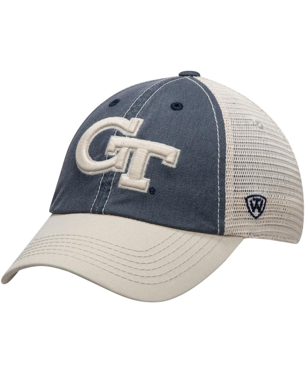 Men's Gray and Gold-Tone Ga Tech Yellow Jackets Offroad Trucker Adjustable Hat - Gray, Gold-Tone