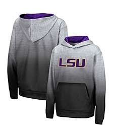 Youth Boys and Girls Heathered Gray LSU Tigers Sitwell Pullover Hoodie