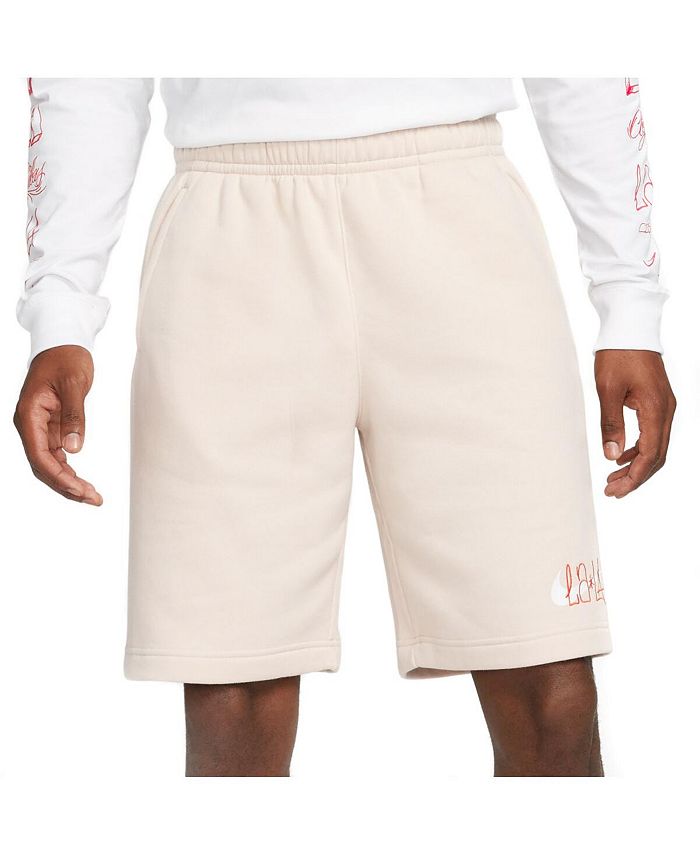 Nike Men's Cream Club America Laxla Park Fleece Shorts - Macy's