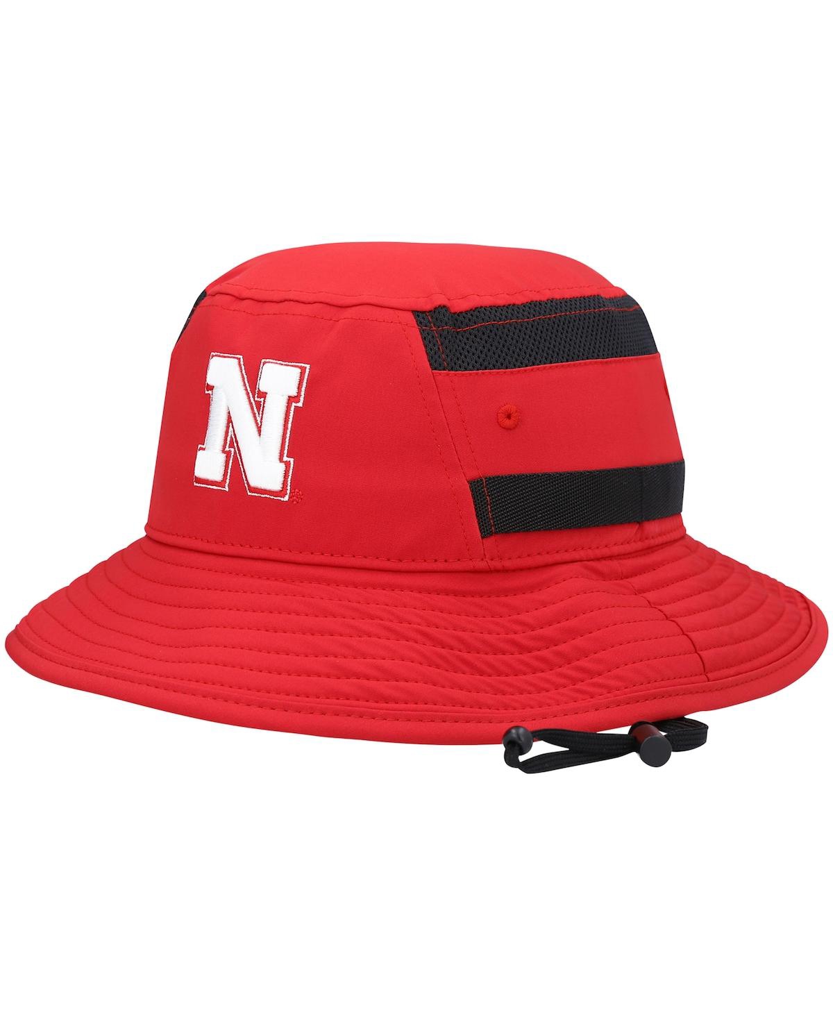 Men'sNebraska Huskers 2021 Sideline Aeroready Bucket Hat - Scarlet