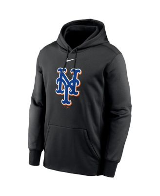 Nike Men's Black New York Mets Logo Performance Pullover