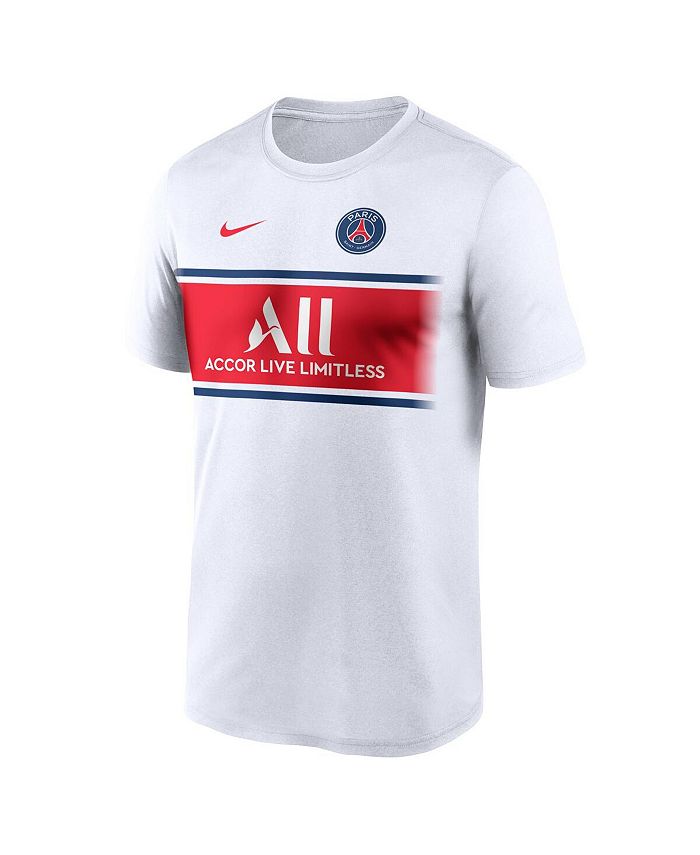 Nike Men's Kylian Mbappe White Paris Saint-Germain Name Number Fan Top ...