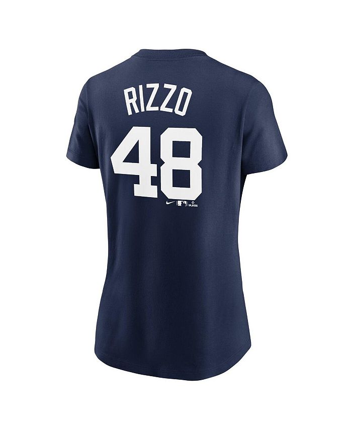 Youth Chicago Cubs Anthony Rizzo Nike Heathered Gray Player Name & Number  T-Shirt