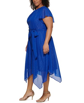 Jessica Howard Plus Size Handkerchief-Hem Midi Dress & Reviews - Dresses - Plus  Sizes - Macy'S