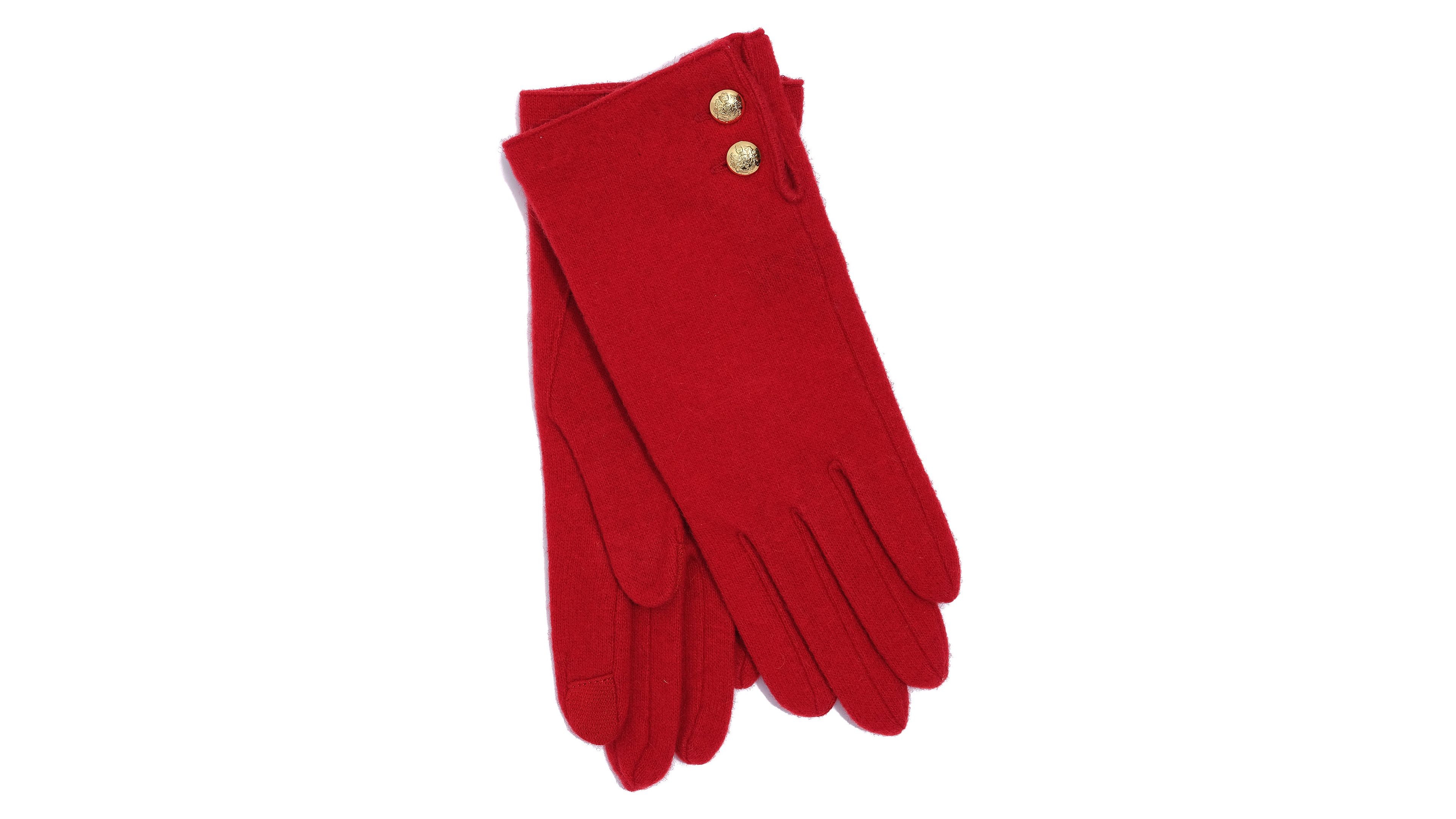 Lauren Ralph Women's Two Button Cashmere Blend Touch Glove