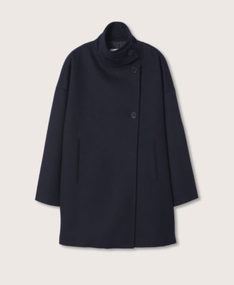 Carolina herrera wool funnel neck coat best sale