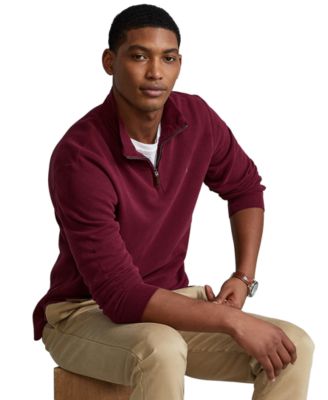 Men's Big & Tall Estate-Rib Quarter-Zip Pullover Sweater
