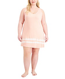 Plus Size V-Neck Chemise Nightgown, Created for Macy's
