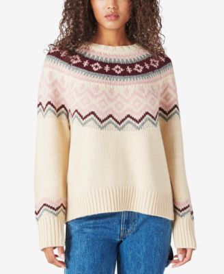 fair isle pullover sweater