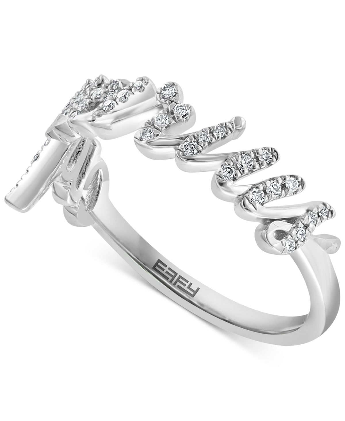 Effy Diamond Zodiac Aquarius Ring (1/6 ct. t.w.) in Sterling Silver - Sterling Silver