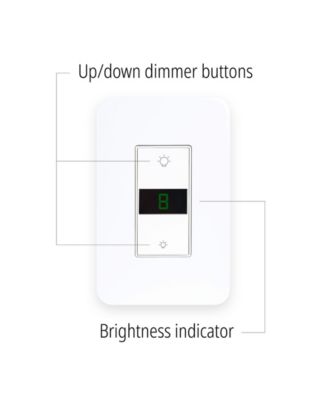 Smart Lighting LED Display Dimmer Switch - Wi-Fi Remote App Control