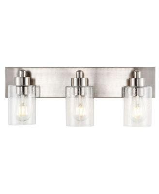 Irving 3-Light Seeded Modern Contemporary LED Vanity Light