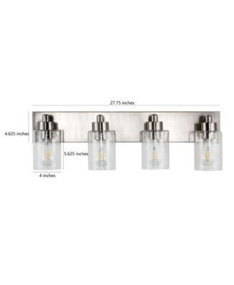 Irving 3-Light Seeded Modern Contemporary LED Vanity Light