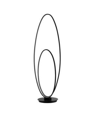 Calder Modern Contemporary Oval Dimmable Integrated LED Floor Lamp