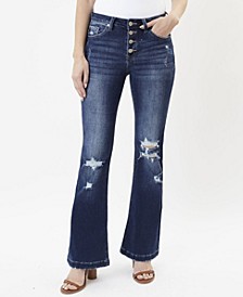 Women's Mid Rise Flare Jeans