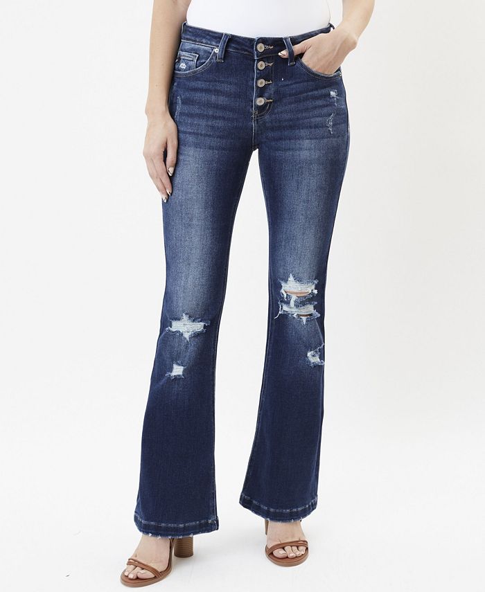 Kancan Women's Mid Rise Flare Jeans Macy's