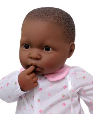 La Baby African American 20" Soft Body Baby Doll Pink Outfit