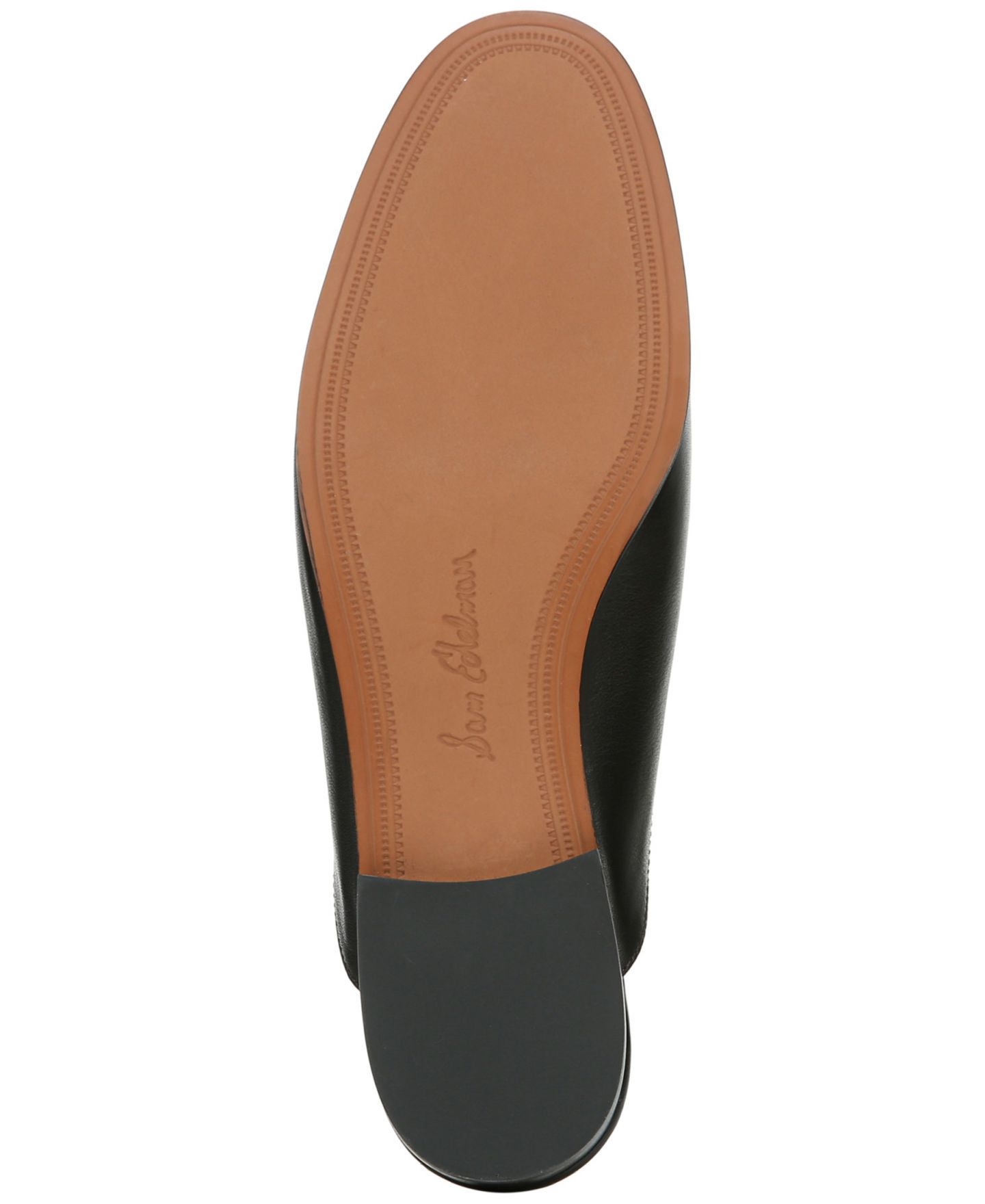 Женские сабо Sam Edelman Linnie Bit Slip-On Mules, цвет: Чёрный кожаный — фото 10
