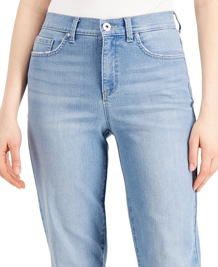 Style & Co High Rise Straight-Leg Jeans, Created for Macy's - Macy's