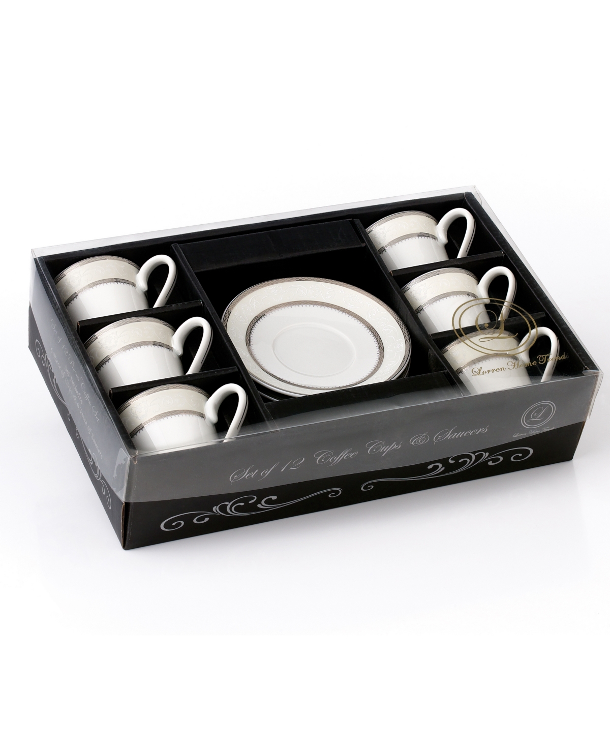 Lorren Home Espresso Service, Set of 6 - Silver-Tone