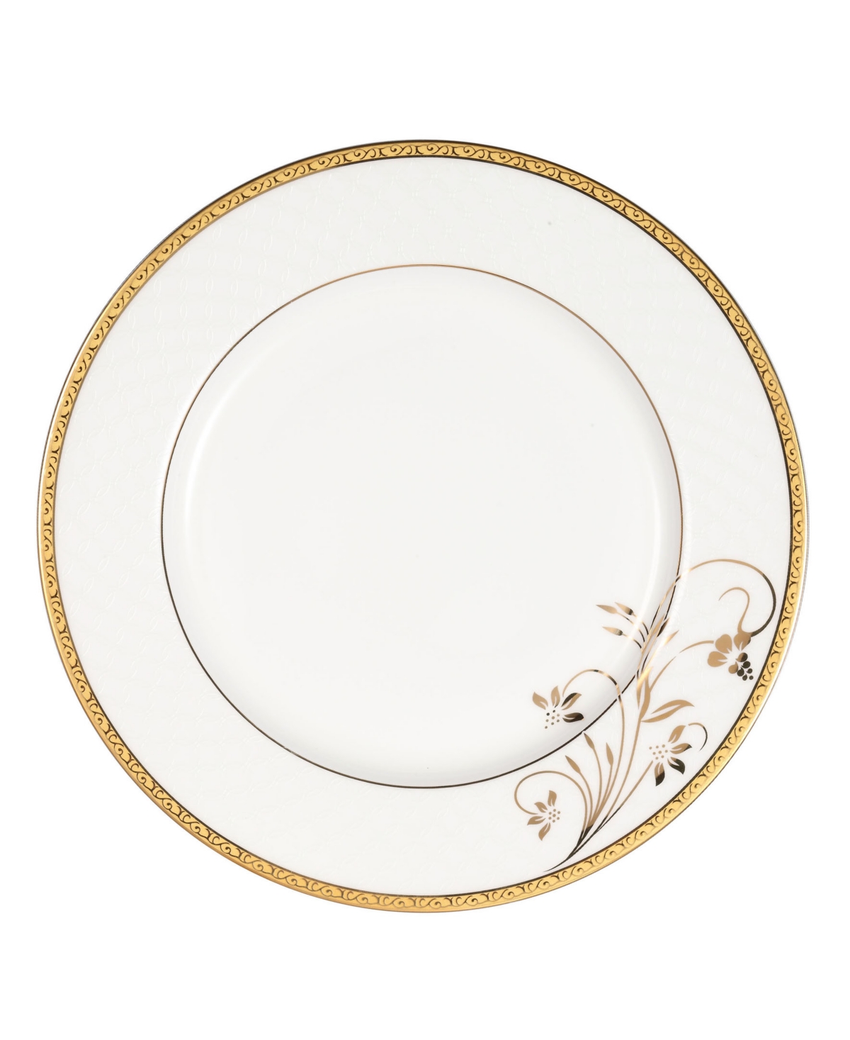 Dinnerware Bone China, Service for 4 by Lorren Home Trends, Set of 24 - Gold-Tone
