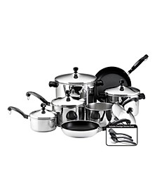 Classic Stainless Steel 15-Pc. Cookware Set