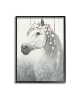 Spirit Stallion Horse with Flower Crown Art Collection