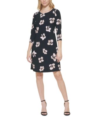 tommy hilfiger floral print shift dress