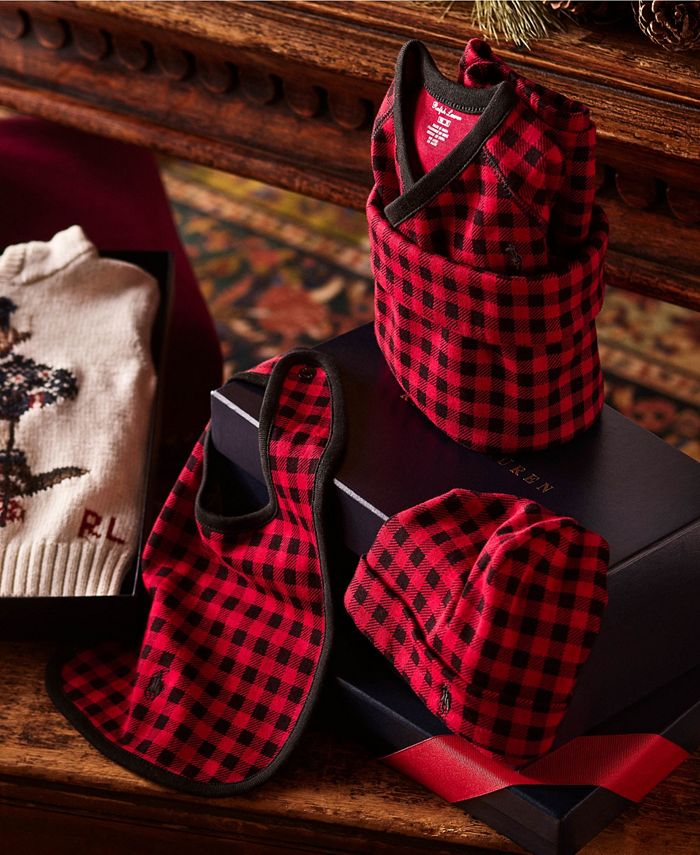 Polo Ralph Lauren Babys Girls Buffalo Check 4Piece Macy's