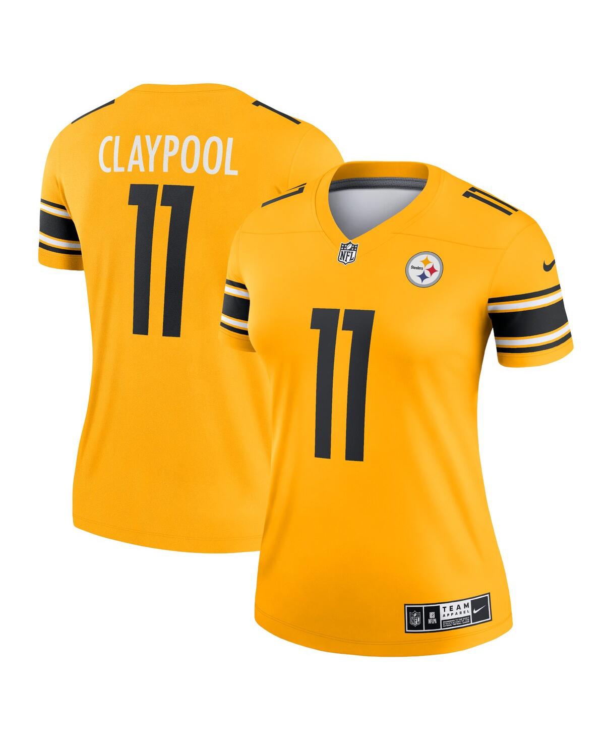 Women's Chase Claypool Gold-Tone Pittsburgh Steelers Inverted Legend Game Jersey - Gold-Tone