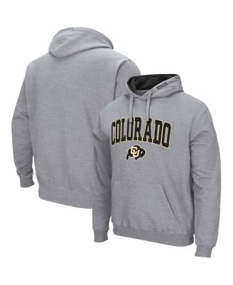 Men's Heather Gray Colorado Buffaloes Arch Logo 3.0 Pullover Hoodie