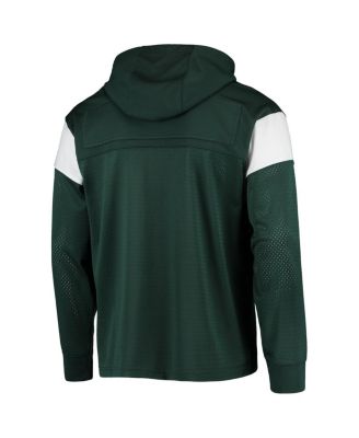 Men's Green Michigan State Spartans Sideline Jersey Pullover Hoodie