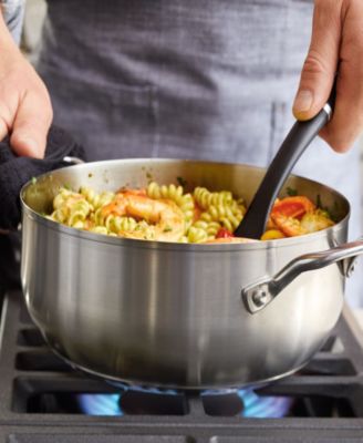 3-Ply Base Stainless Steel 4 Quart Induction Casserole with Lid