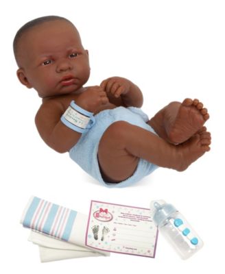 JC TOYS - JC Toys, La Newborn First Day All Vinyl Realistic 14 inch Anatomically Correct Real Boy Baby Doll in Blue Diaper - For Children 2 Years and older, Designed by Berenguer.