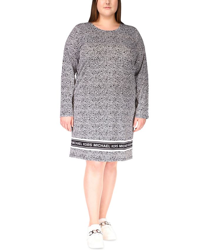 Michael Kors Plus Size Logo T-Shirt Dress & Reviews - Dresses - Plus Sizes  - Macy's