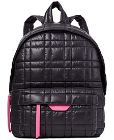 Quilted Nylon Medium Backpack