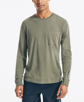 Nautica Men’s Navtech Striped Shirt – Moisture-Wicking Active Stretch, Slim Fit
