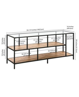 Winthrop 55" TV Stand with Shelves